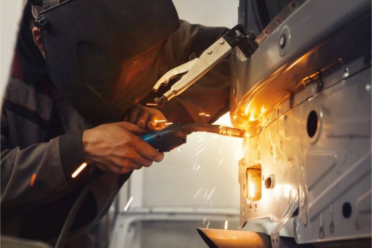 welding a car